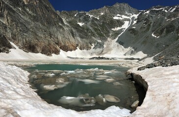 Lac de la patinoire - Pralognan la Vanoise - Savoie - France