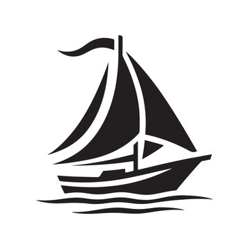 recommend clip art: Sailboat logo design template icon