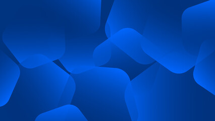 8K Modern Abstract Blue Background with Glowing Geometric Shapes - Blue Gradient Pentagon Gradient Design Futuristic Technology Concept