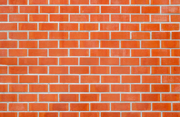 Modern red brick wall background.
