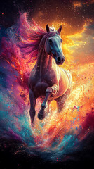 colorful horse