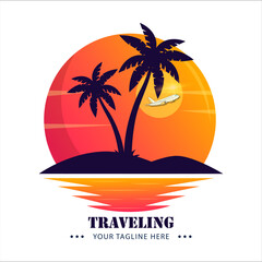 Travel Company Logo Vector Design