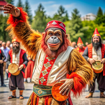 Turkish, Turkish Halay, Turkish Culture, Halay, Halaying Monkey, Halaying Orangutan, Halay