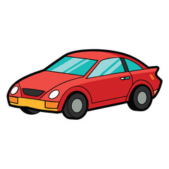 Obraz premium Sleek Car Vector Design Illustration
