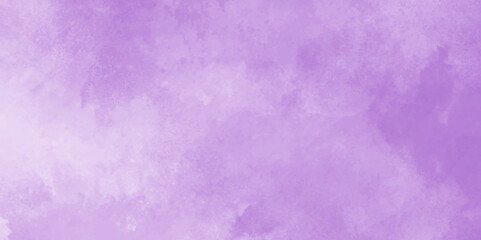 Abstract  purple watercolor on white background. Pink sky background cloud. Abstract color splash design. Background with space.