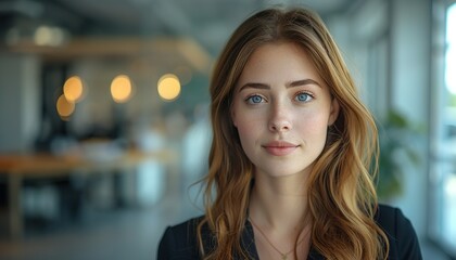 Fototapeta premium Businesswoman giving presentation in office