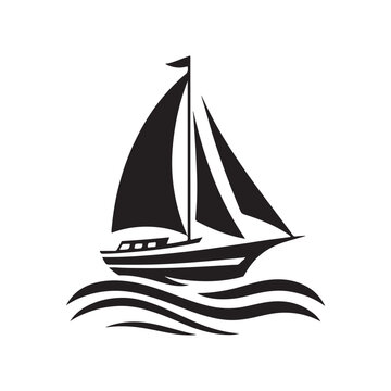 recommend clip art: sailboat icon, Nautical vessel icon, sailboat logo design, simple and clean sailboat icon, silhouette, logo