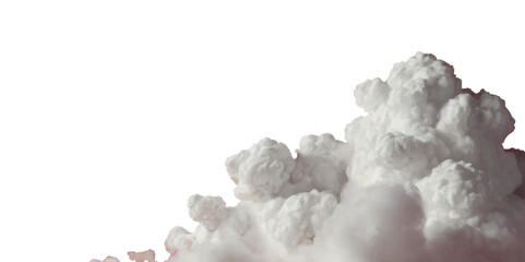 Vector realistic cutout clean cloud of smoke or fog. Fog or cloud on an isolated transparent background. Haze fog clouds on transparent background.