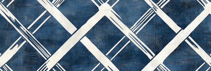 Textured Wallpaper Pattern in Organic Geometric Style with Random Pantone Colors and White Lines Reminiscent of Japanese Bohemian Nordic Boho Woodblock Prints