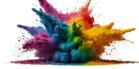 Beautiful rainbow festival background.  