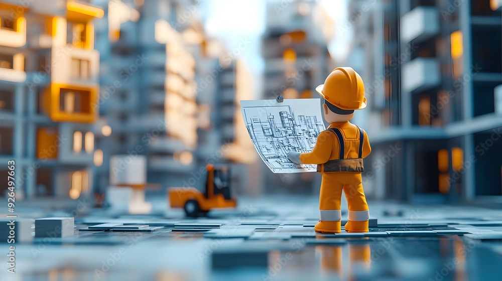 Poster the engineer ensuring timely project completion with efficient planning and oversight