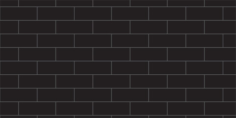Vector black brick wall background. architecture construction stone block brick wallpaper. seamless building cement concrete wall grunge background.	
