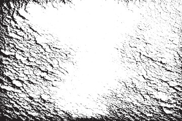 Black and White Grunge Texture on White Background