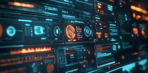 Fototapeta premium Futuristic Interface Design