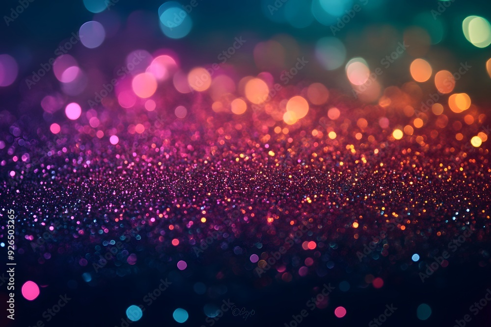 Poster Sparkling Bokeh Background