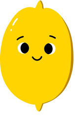Cute Lemon Cartoon