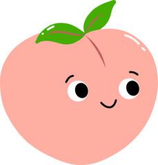 Cute Peach Cartoon