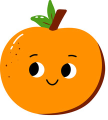 Fototapeta premium Cute Orange Cartoon