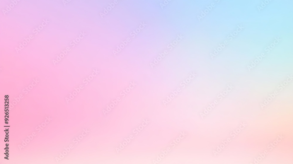 Aufkleber a soft pastel gradient background transitioning from pink to blue, perfect for modern design element