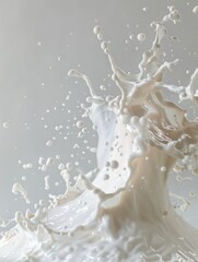 Obraz premium milk splash closeup