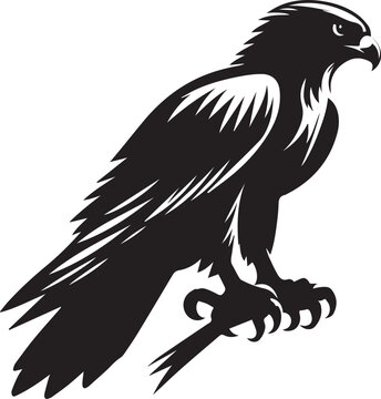 recommend clip art: falcon silhouette vector illustration