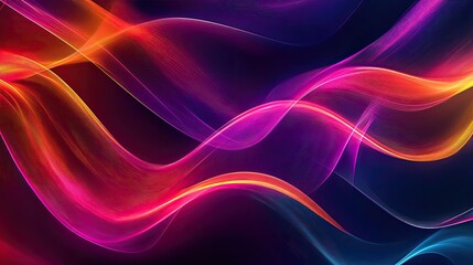 A dynamic abstract background with wavy lines in vibrant multicolor, creating a sense of movement and energy with its bold, flowing design.