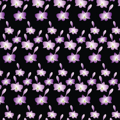 Colorful Orchid floral pattern