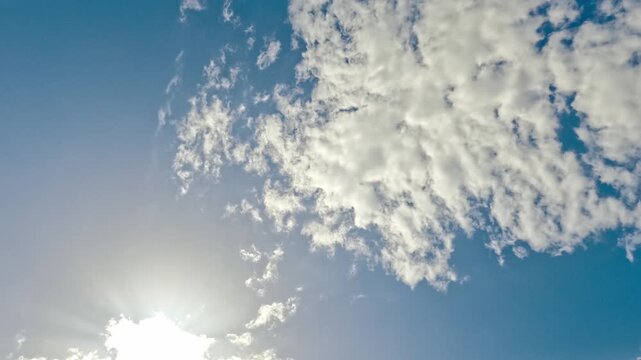 Time Lapse Sky with clouds 