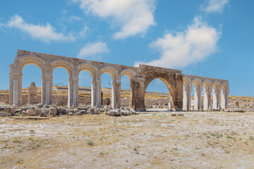 Rruins of Ulu Cami (The Great Mosque), the oldest mosque in Anatolia, built in 8th century. Harran...