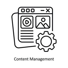 Content Management vector filled outline Icon Design illustration. Design And Development Symbol on White background EPS 10 File