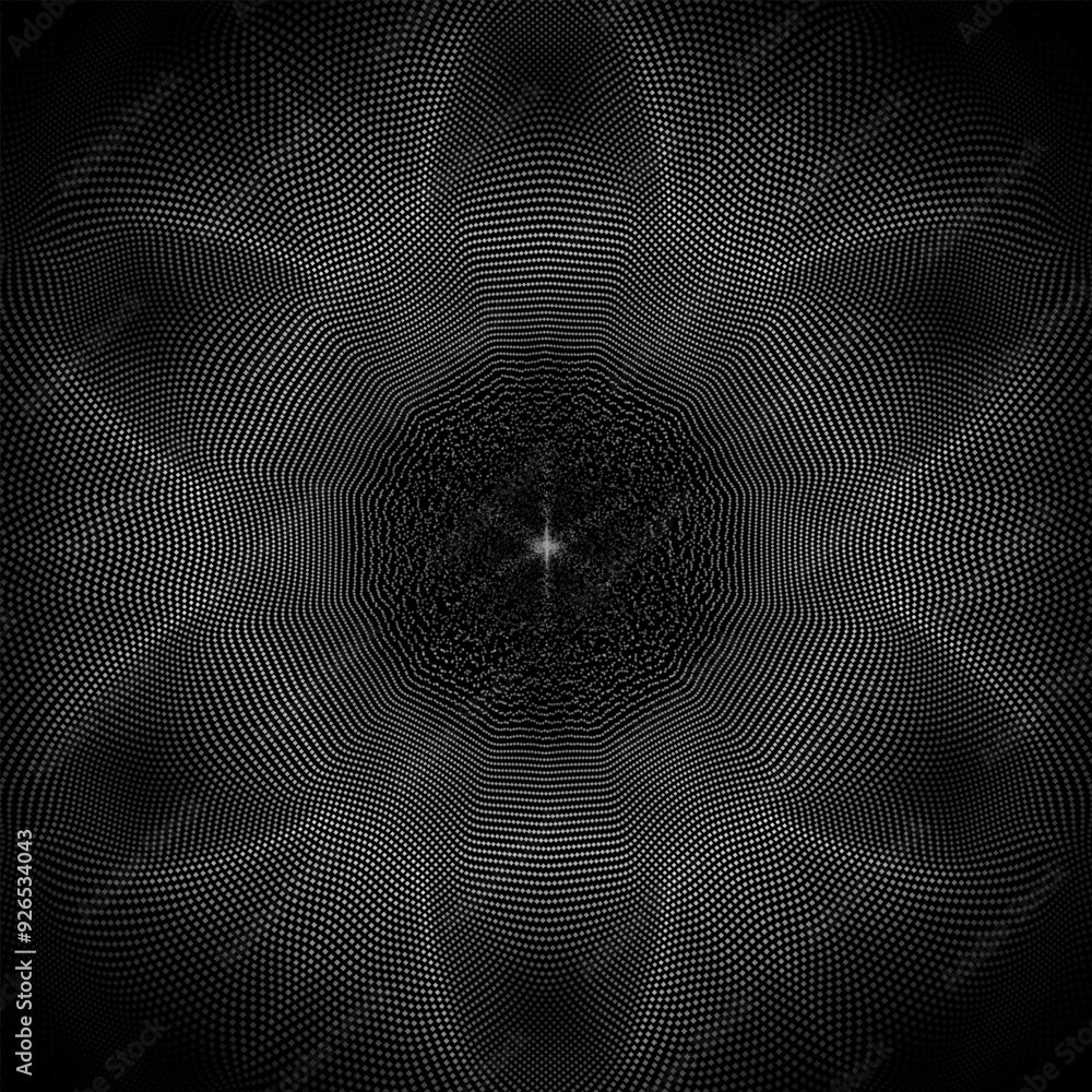 Poster wave pattern vector. 3d glowing abstract digital particles background. technology concept. abstract 