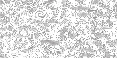 Topographic contour map. Vector cartography illustration. Map in Contour Line Light topographic topo contour. Illustrations of maps Abstract Geometric