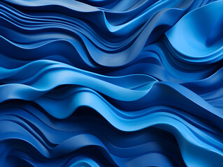 Obraz premium Abstract Blue Shapes Basckground AI Artwork