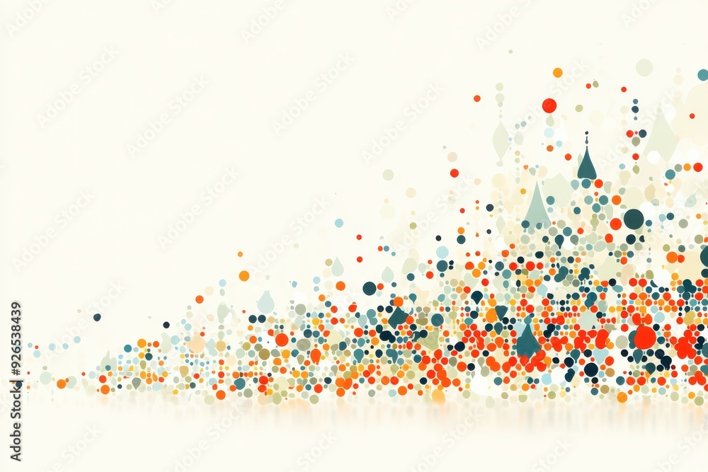 Poster abstract background with colorful splashes