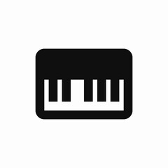 piano keyboard music instrument icon sign