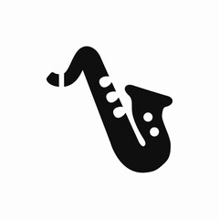 sax jazz music instrument icon