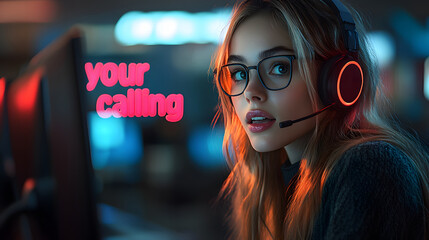 High-resolution "your calling" banner, customizable design, suitable for professional branding and marketing.