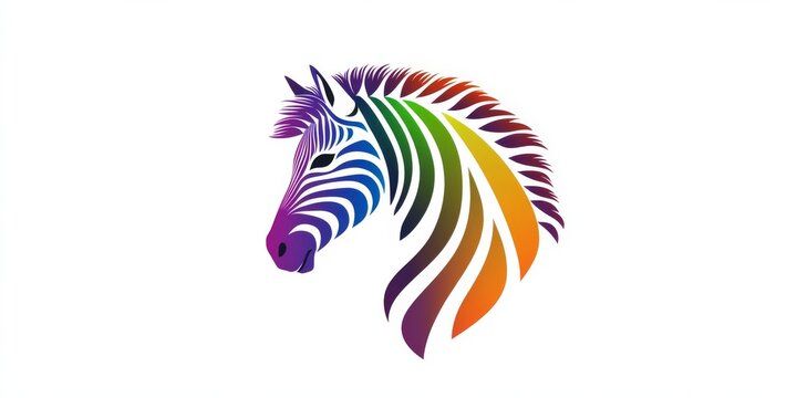 Rainbow Zebra - A Symbol of Diversity and Beauty