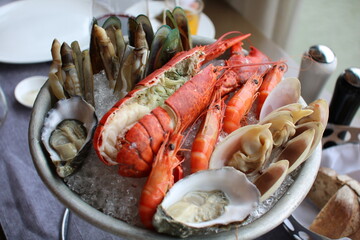 cooked crab on a plate