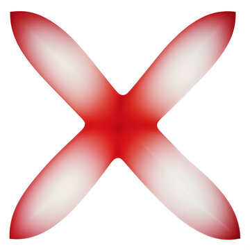 recommend clip art: Sign X. Сross symbol cross in a red circle. Generative AI