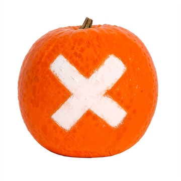 recommend clip art: Sign X. Сross symbol cross in a red circle. Generative AI