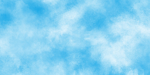  Creative vintage light sky blue background with various clouds and fogg, Watercolor stain with hand paint pattern on blue canvas, Abstract beautiful light blue cloudy sky clouds with stains.