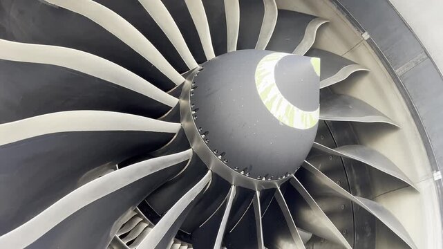 Modern Aircraft Jet Engine Fan Blades