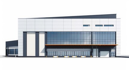 modern warehouse building , logistics warehouse structure , warehouse building design , modern logistics facility