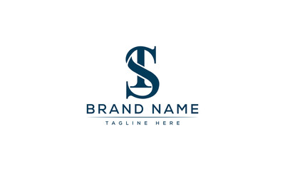 Logo design letter TS . Elegant modern. Vector template.