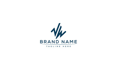 Logo design letter VW . Elegant modern. Vector template.