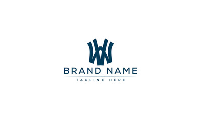 Logo design letter VW . Elegant modern. Vector template.