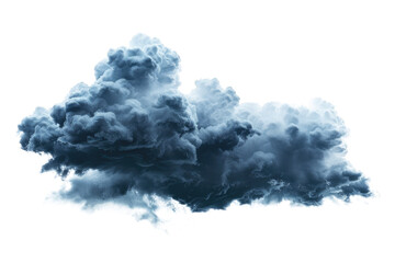 dark thunderstorm clouds isolated on white or transparent png