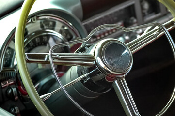 Vintage car Steering wheel