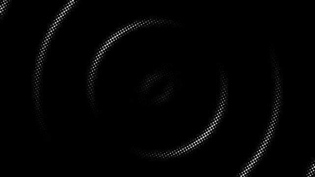 Smooth Rounded Border loop Checkered Halftone wave Pattern Abstract Background. Chequered Square Particles Subtle Texture Pop Art Design. Half Tone Contrast Graphic Minimalist Art Wide animation